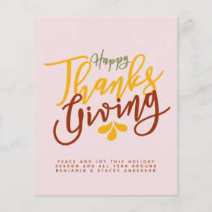 Happy Thanksgiving Typography Year in Review