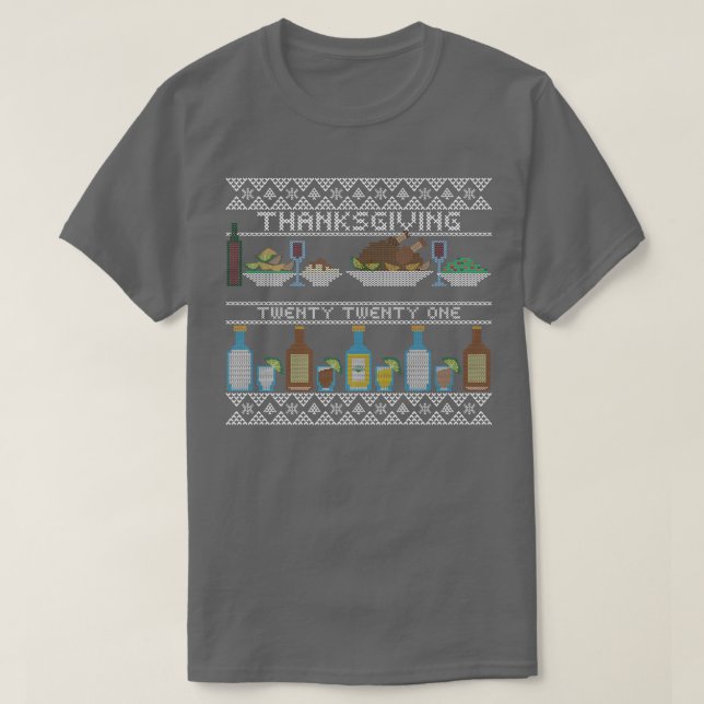 Happy Thanksgiving Ugly Sweater Style Happy Holida (Design Front)