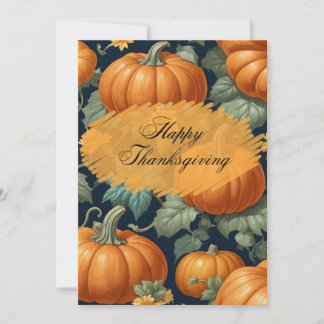 Happy Thanksgiving with Beautiful Pumpkins Announcement