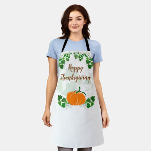 Happy Thanksgiving with Pumpkin Apron