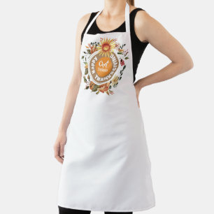 Happy Thanksgiving Wreath Personalised Holiday Apron
