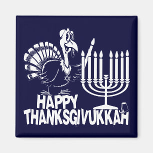 Happy Thanksgivukkah Thankgiving Hanukkah Magnet