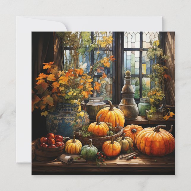 Happy Thanksgving Greeting Card (Front)