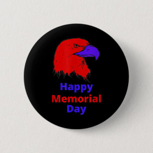 Happy The Day Of Memorial Men & Women Youth 6 Cm Round Badge