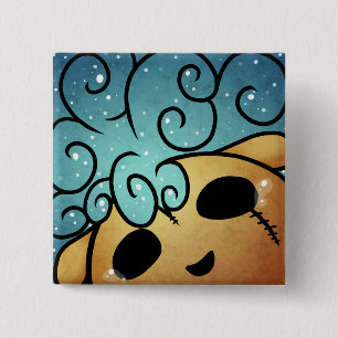 Happy Thoughts 15 Cm Square Badge