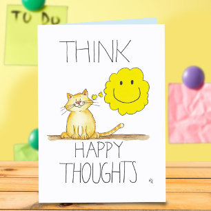 HAPPY THOUGHTS greeting card by Nicole Janes