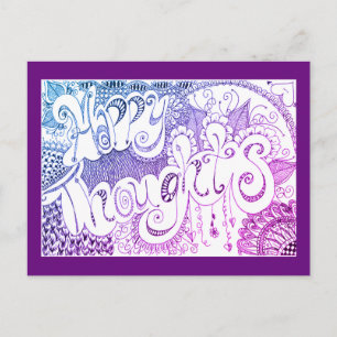 Happy Thoughts Rainbow Postcard