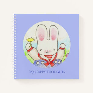 Happy Thoughts Sailor Bunny Journal