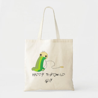 Happy Throw-Up Guy Budget Tote Bag