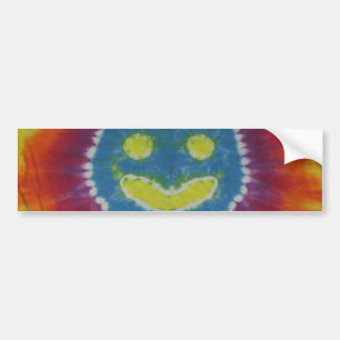 Happy Tie Dye Bumper Sticker