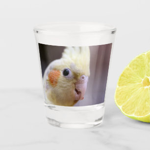 Happy tiel shot glass