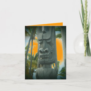 Happy tiki customisable any occasion cards