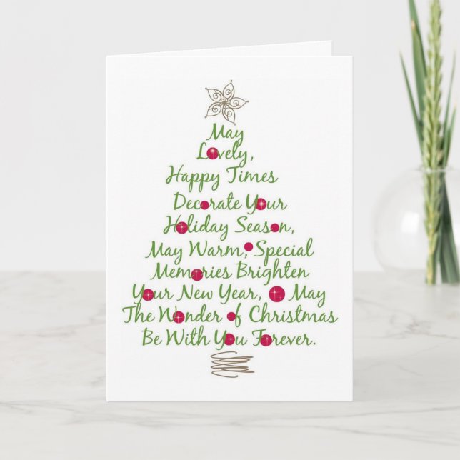 **HAPPY** TIMES ARE WISHED THIS CHRISTMAS SEASON HOLIDAY CARD (Front)