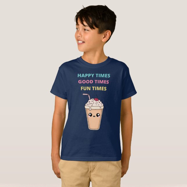 Happy Times, Good Times, Fun Times Kid's T-shirt (Front Full)