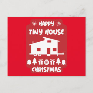 Happy Tiny House Christmas  Postcard
