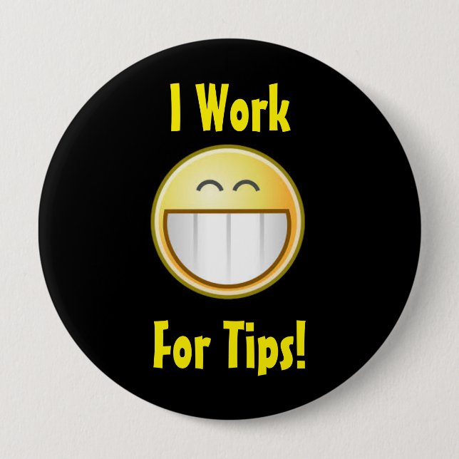 Happy Tip Button (Front)