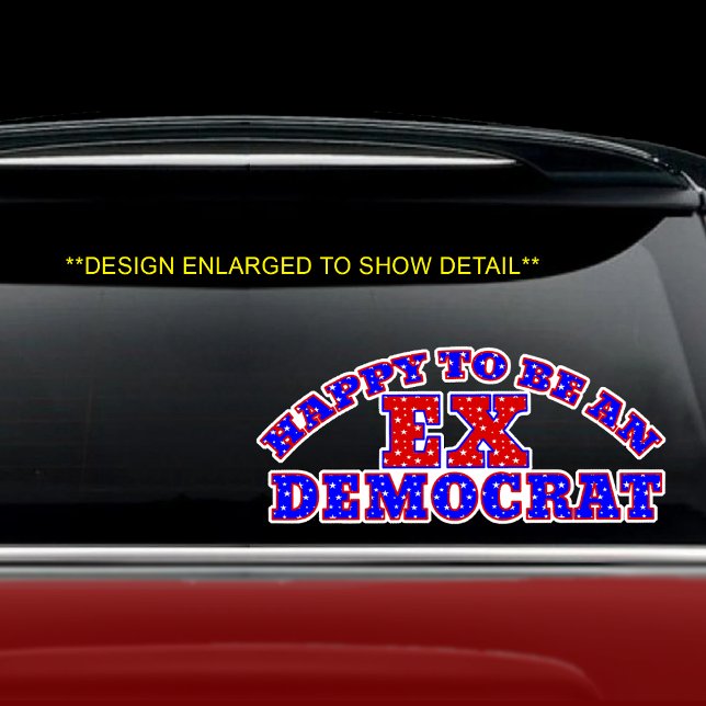 HAPPY TO BE AN EX DEMOCRAT Stickers (Creator Uploaded)