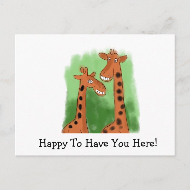 Happy To Have You Here Postcard (Front)
