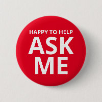 Happy to Help ASK ME Red