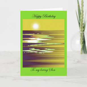 happy to my loving son brenda card