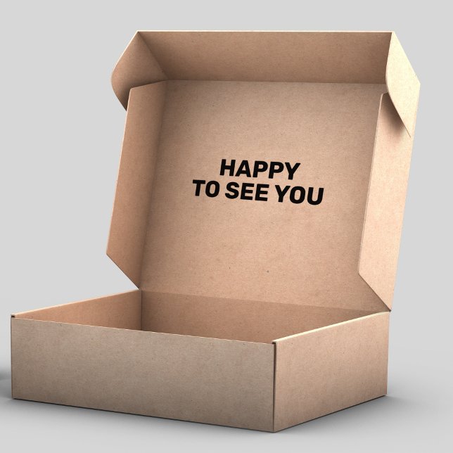 Happy to see you, Packaging   Rubber Stamp (Creator Uploaded)