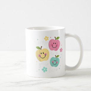 Happy To See Your Face Groovy Smile Face Teacher  Coffee Mug