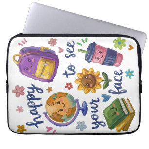 Happy to See Your Face Laptop Sleeve