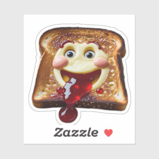 Happy Toast with Jam Sticker | Dripping Jelly & Hu