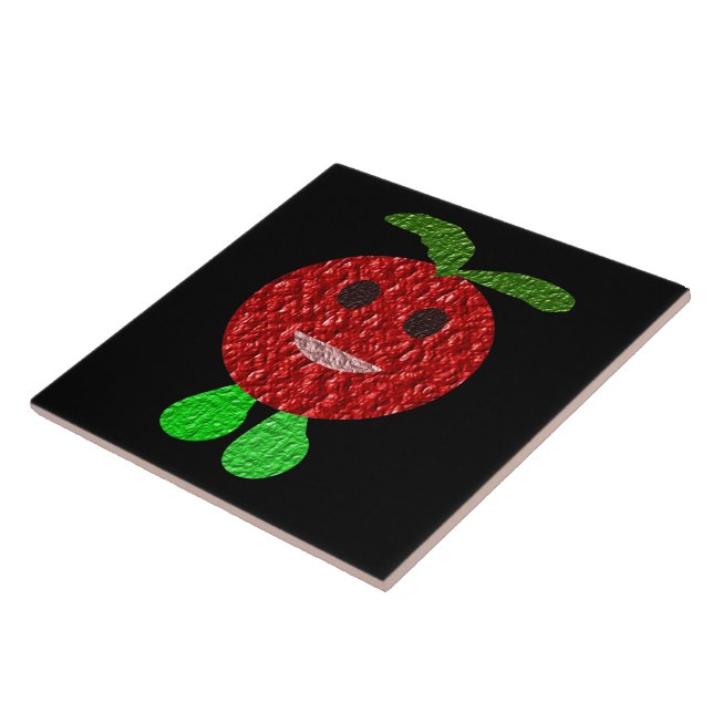 Happy Tomato Tile (Side)
