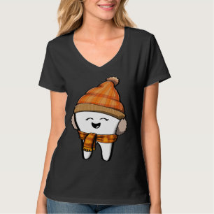 Happy Tooth fall Brush Them All Funny Milk Teeth F T-Shirt