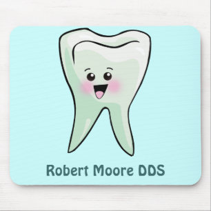 Happy Tooth Personalised (Any Name) Mouse Pad