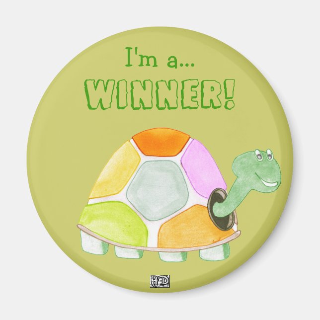 Happy Tortoise Magnet (Front)