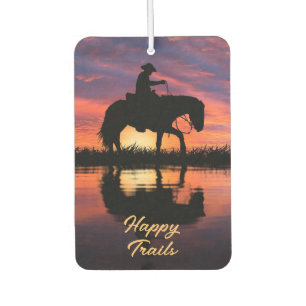 HAPPY TRAILS COWBOY  CAR AIR FRESHENER