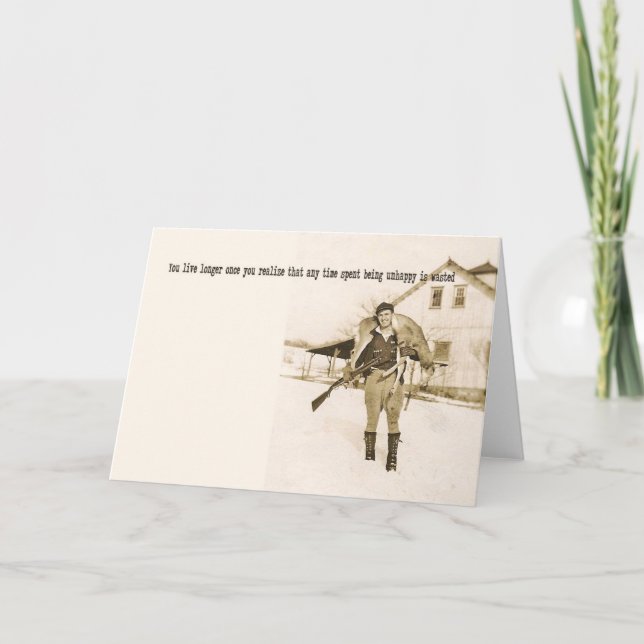 HAPPY TRAILS Greeting Card (Front)