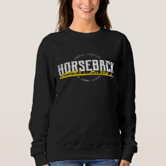 Happy Trails Horseback Campfires Distressed Campin Sweatshirt