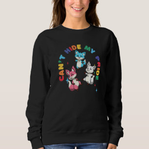 Happy Transgender Pride Foxes  Lgbtq Genderqueer Sweatshirt
