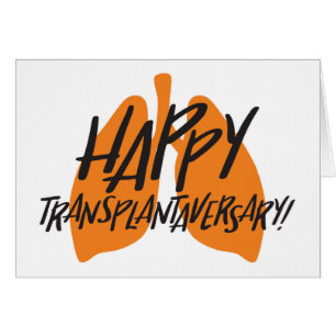 Happy Transplantaversary Lungs Card