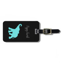 Happy Travels Elephant-Art Unique Luggage Tag