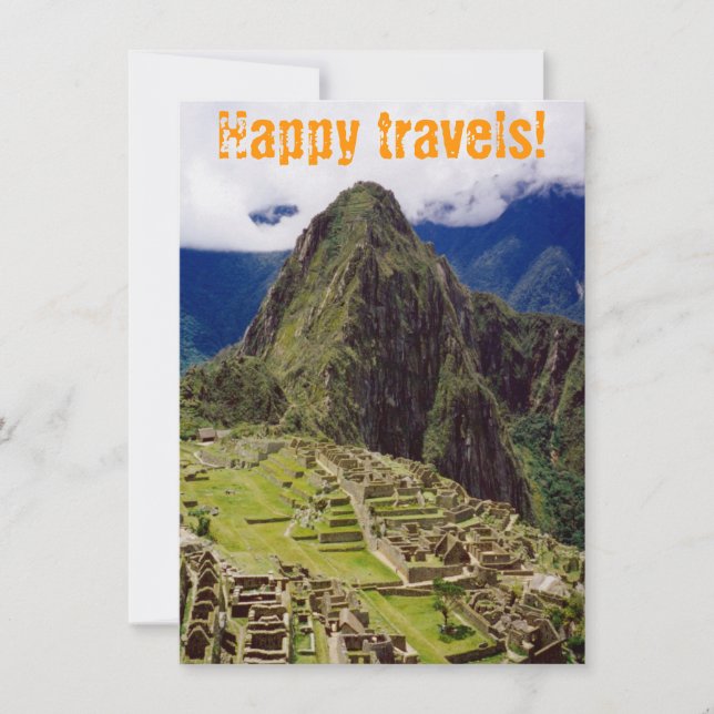 'Happy Travels' Machu Picchu, Peru (Front)