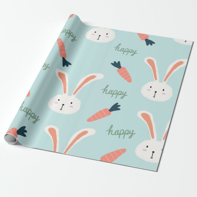 Happy Tree Friends Bunny Happy Little Bunny Bunny  Wrapping Paper (Unrolled)
