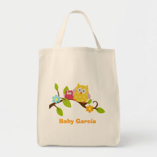 HAPPY TREE OWLS Personalised Tote Bag
