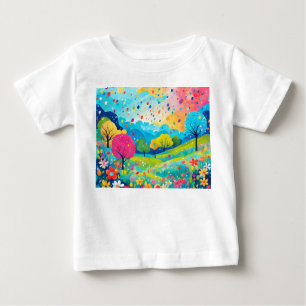 Happy Trees and Flowers, Nature Bliss Sweatshirt,  Baby T-Shirt
