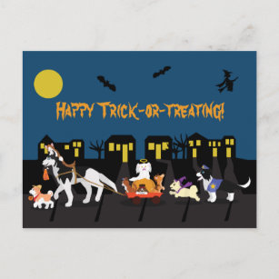 Happy Trick or Treating! Postcard