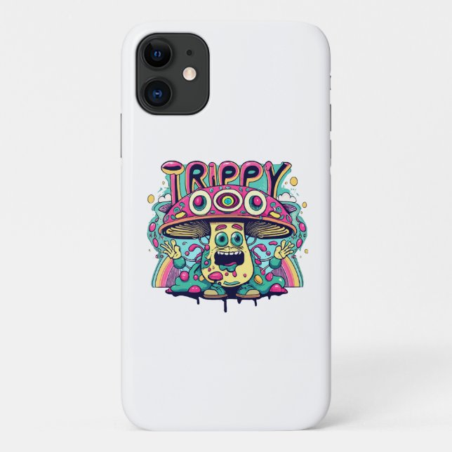 Happy Trippy Mushroom Case-Mate iPhone Case (Back)