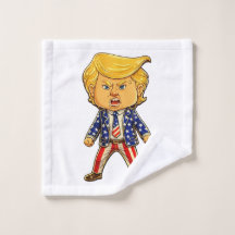 Happy Trump, Funny Trump, Funny Meme Chibi Cartoon