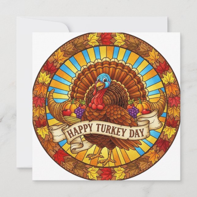 HAPPY TURKEY DAY CARD (Front)