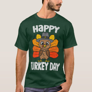 Happy Turkey day Funny Thanksgiving 2022 Autumn Fa T-Shirt