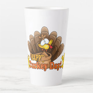 Happy Turkey Day Latte Mug