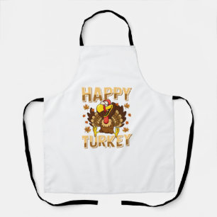 Happy Turkey Day Shirt Thanksgiving Day  Holiday G Apron