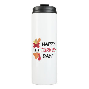 Happy turkey day thermal tumbler